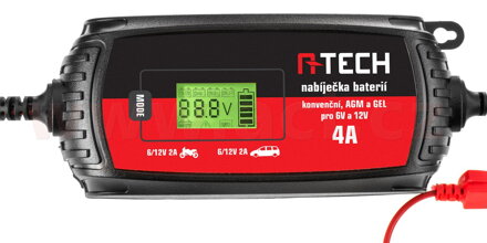 Nabíjačka A-TECH 6/12 V, 3-120 Ah, 4 A